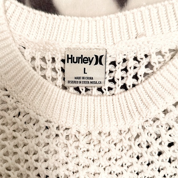 NWT~Hurley Cropped Knit Sweater - Picture 3 of 7